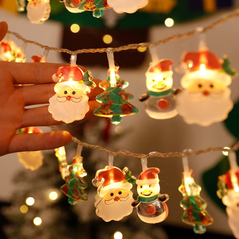 Luces con motivos de Navidad, 6 unidades