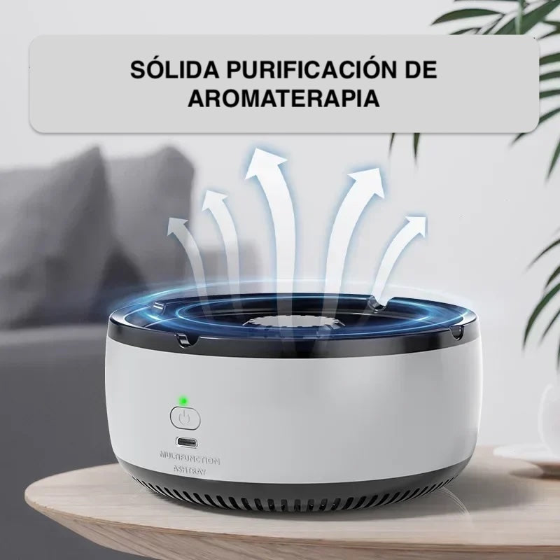 Purificador de aire con cenicero