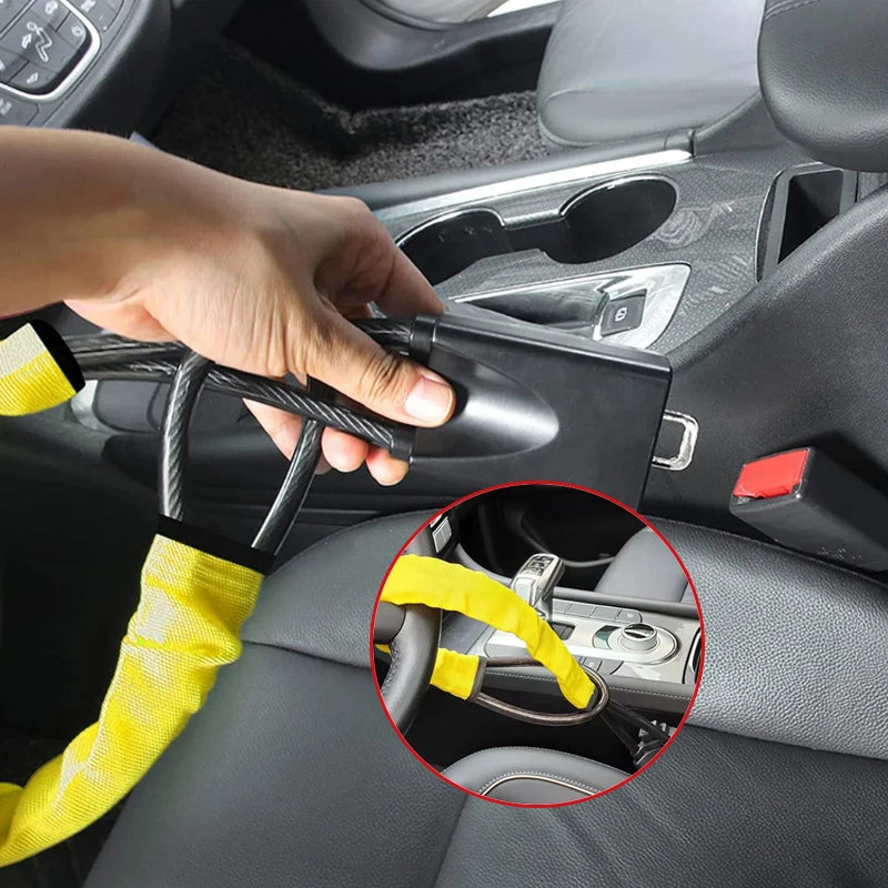 Candado Antirrobo para Volante de Coche