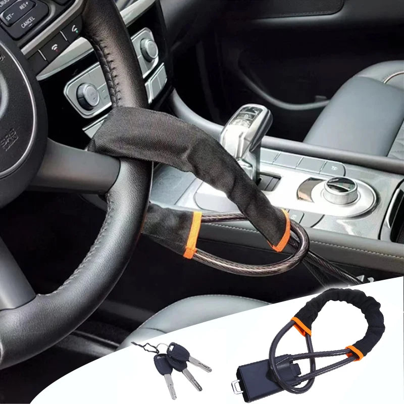 Candado Antirrobo para Volante de Coche