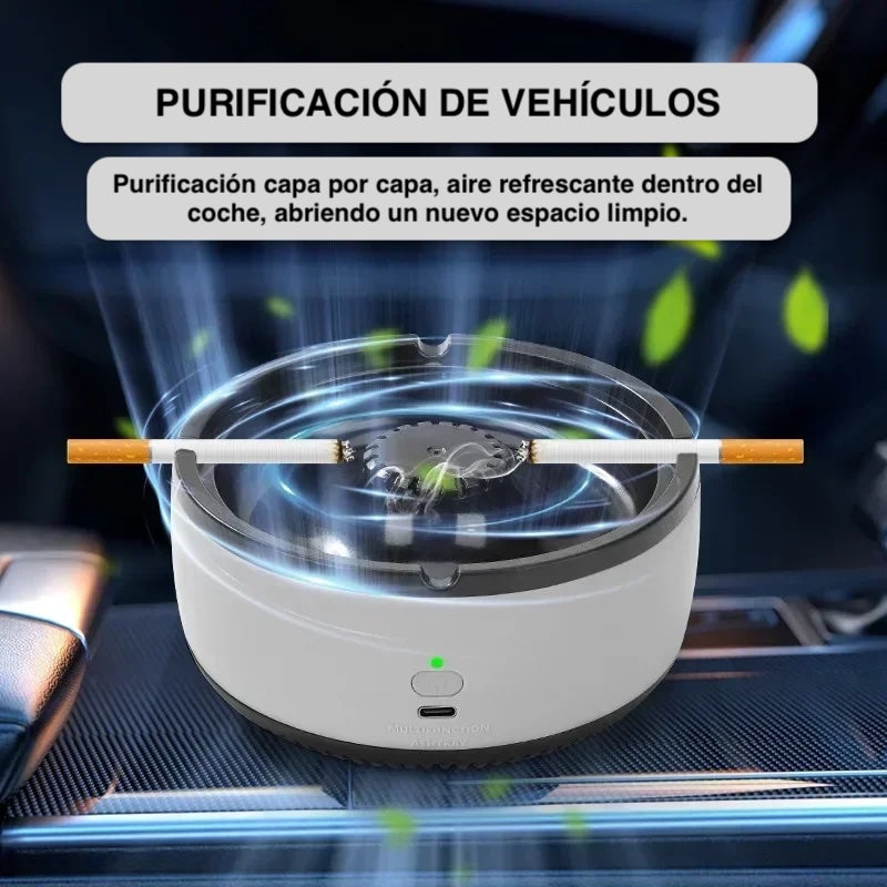 Purificador de aire con cenicero