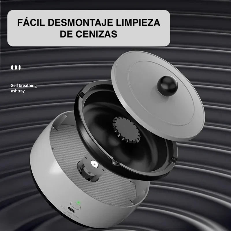 Purificador de aire con cenicero