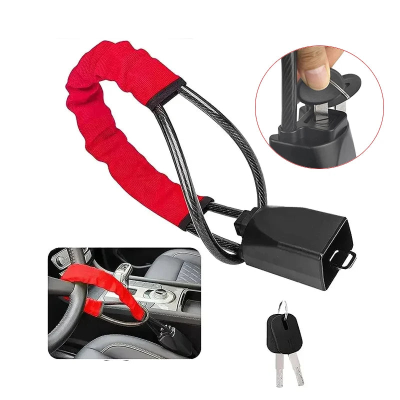 Candado Antirrobo para Volante de Coche
